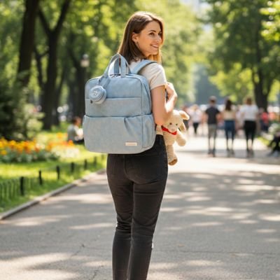 sac a dos a langer bleu