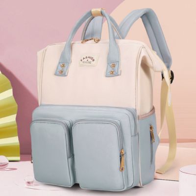 Sac a langer bebe - bleu crĂšme - 3bvboutique