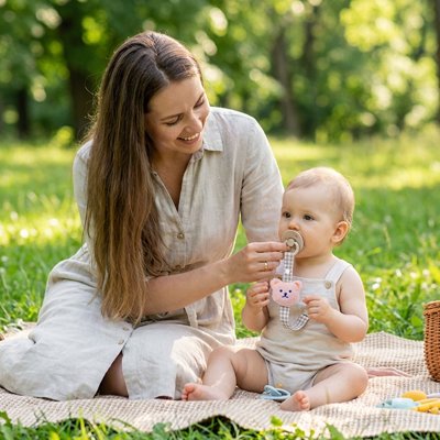 accroche tétine bébé​ pour la sortie