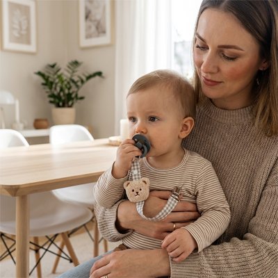 accroche tétine bébé​