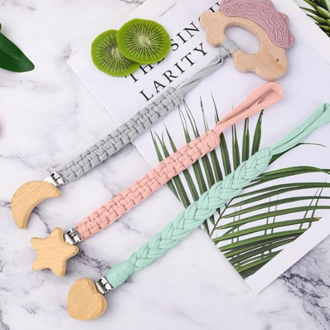 attache tétine bébé​ avec clip