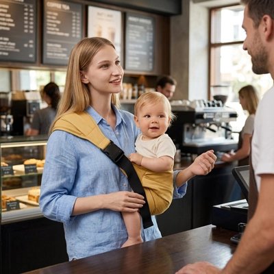 baby sling carrier​ jaune