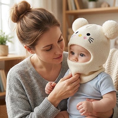 Cagoule pour bebe confortable pour enfant
