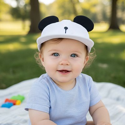 Casquette bebe finition soignée