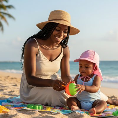 Casquette pour bebe  visiere devant et derrière