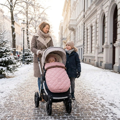 chanceliere bebe marche sous la neige