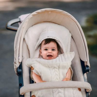 chanceliere bebe  tricot blanc