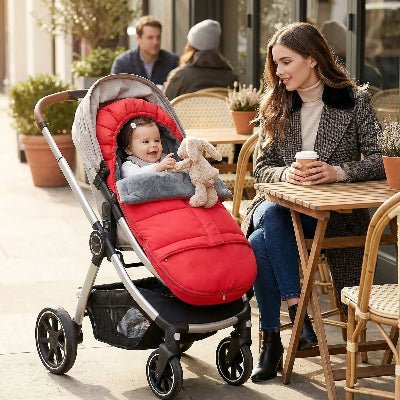 chanceliere pour poussette - rouge - 3bvboutique