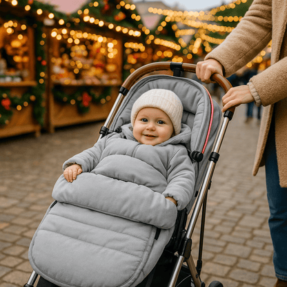 Chancelière universelle pour poussette - gris - 3bvboutique