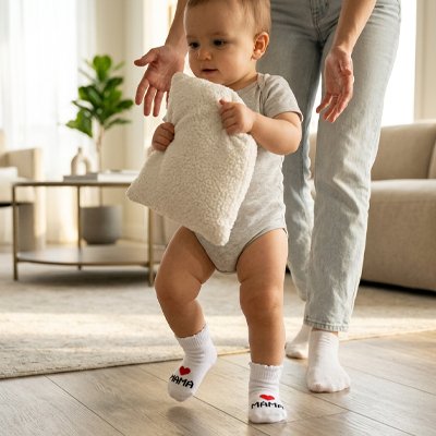 chaussette antiderapante pour bebe mixte aux motifs tendance
