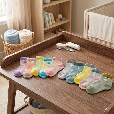 Chaussette bébé Gardez les petits aux chaud
