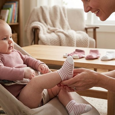 chaussette haute bebe fille