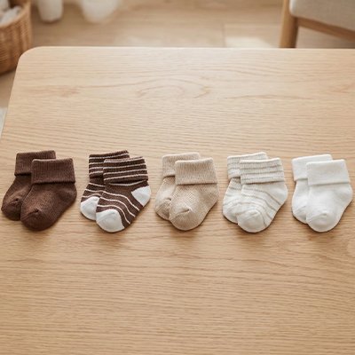 Chaussette pour bebe motifs tendances,