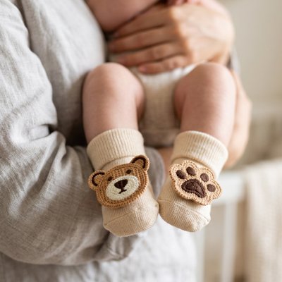 chaussettes chaussons bébé fille