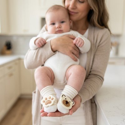 chaussettes chaussons bébé jolie