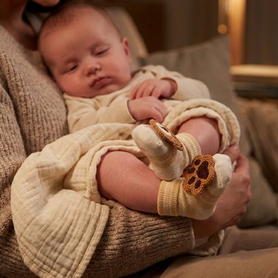 chaussettes chaussons bébé ours
