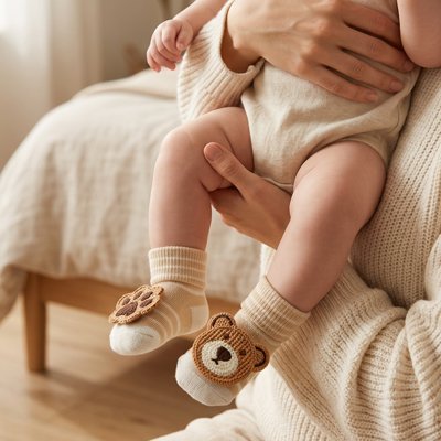 chaussettes chaussons bébé