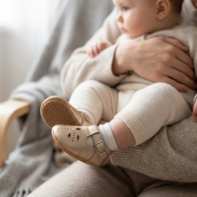 Chaussure bebe fille Crochet et boucle