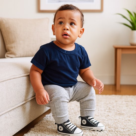 Chaussure pour premier pas bebe  toile