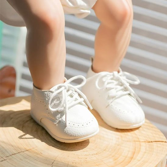 Chaussure premier pas bebe liaison croisé