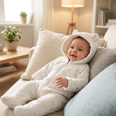 combi pilote bebe avec capuche