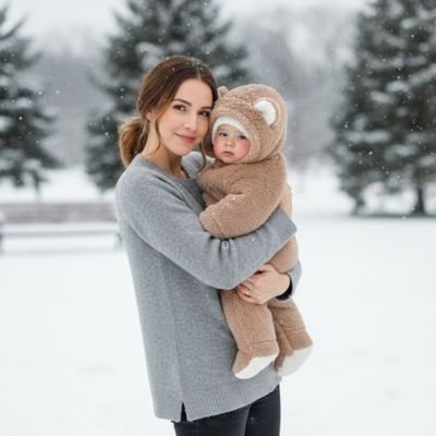 combi pilote bébé  chaud en polaire