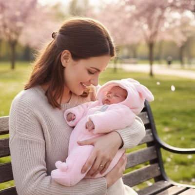 Combinaison bebe​ rose de 0 à 6 mois