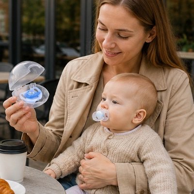 Étui à sucette Transparent pour voyage 