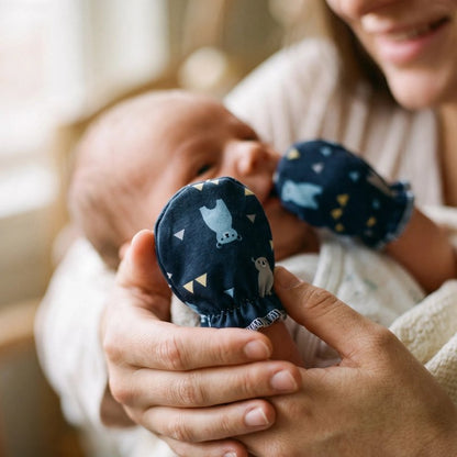 gant pour bebe bleu