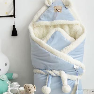 nid d'ange cosy - velours corail - 3bvboutique