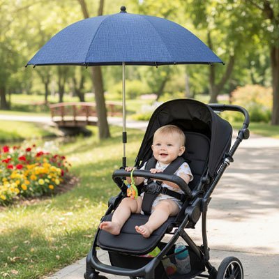 Ombrelle pour poussette | Protection UV Universelle - 3bvboutique