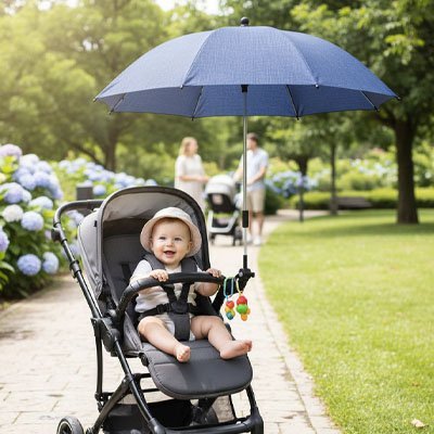 Ombrelle pour poussette | Protection UV Universelle - 3bvboutique
