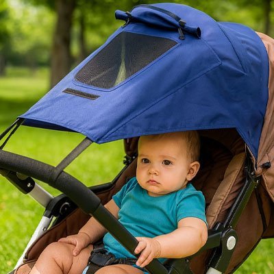 Pare - soleil pour poussette | Protection Universelle Ajustable - 3bvboutique