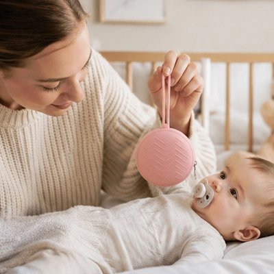 Pochette transport tetine s'attache aux lits bébé