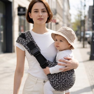 Porte bebe egonomique leopart
