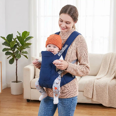 porte bébé kangouro bleu quotidien
