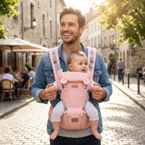 porte bebe rose tres confortable