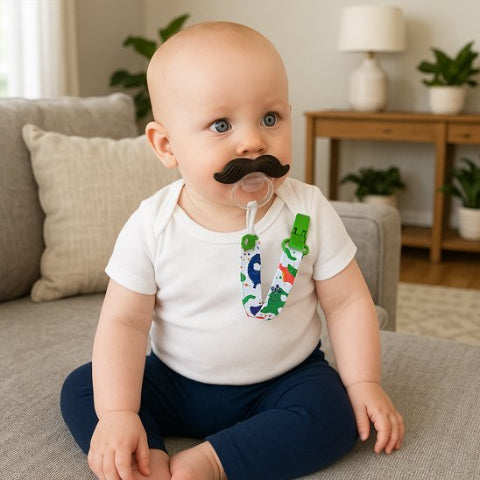 porte tetine​ bébé douce dinosaure
