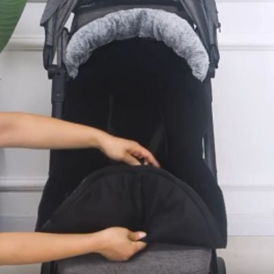 poussette chanceliere - fourrure - 3bvboutique