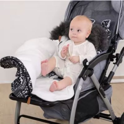 poussette chanceliere - fourrure - 3bvboutique
