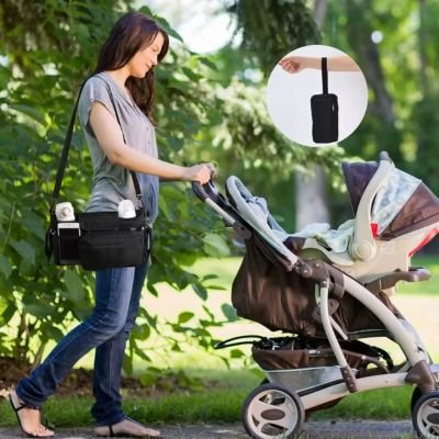 sac a langer noir - 3bvboutique