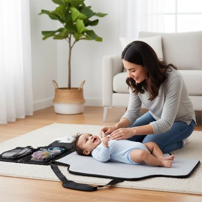 Tapis à langer nomade | Compact & Imperméable - 3bvboutique