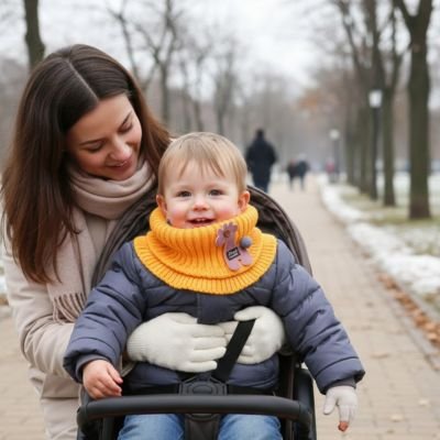 Tour de cou enfant tricotée